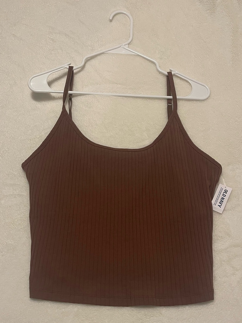 Old Navy Brown Ribbed Cropped Camisole